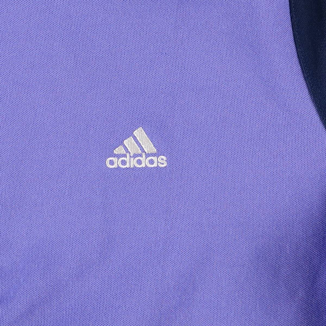 2000'S adidas jersey track jacket, women's size L cotton Purple type blue-purple Vintage Second Hand