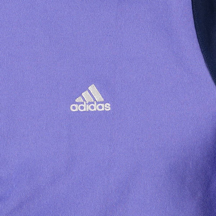 2000'S adidas jersey track jacket, women's size L cotton Purple type blue-purple Vintage Second Hand