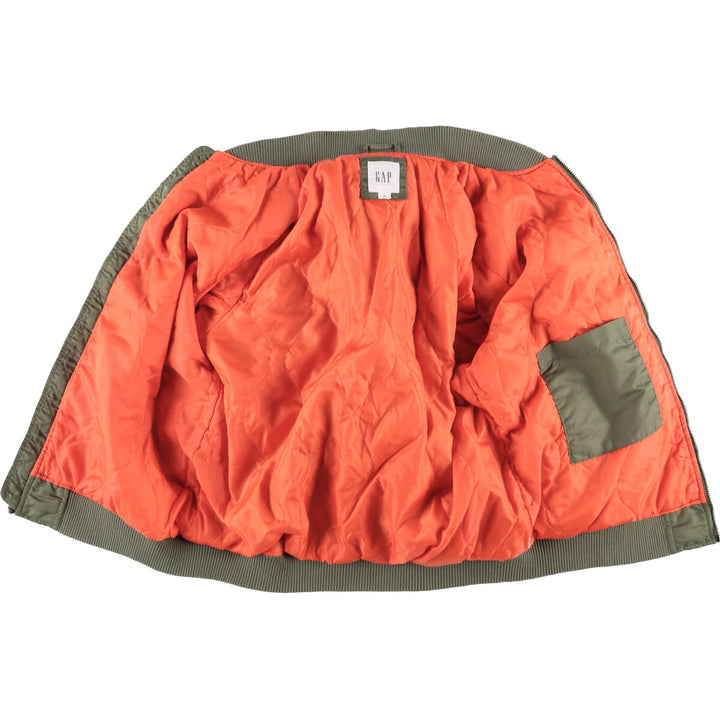 2000'S GAP MA-1 Military Flight Jacket, Men's Size Medium unclear Khaki type Vintage Second Hand