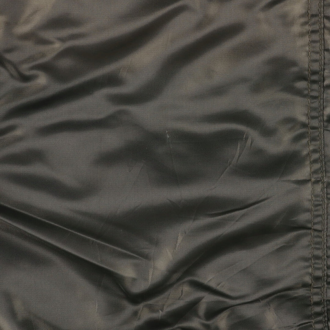 2000'S South Pole MA-1 style padded military flight jacket, men's size L polyester Khaki type Vintage Second Hand