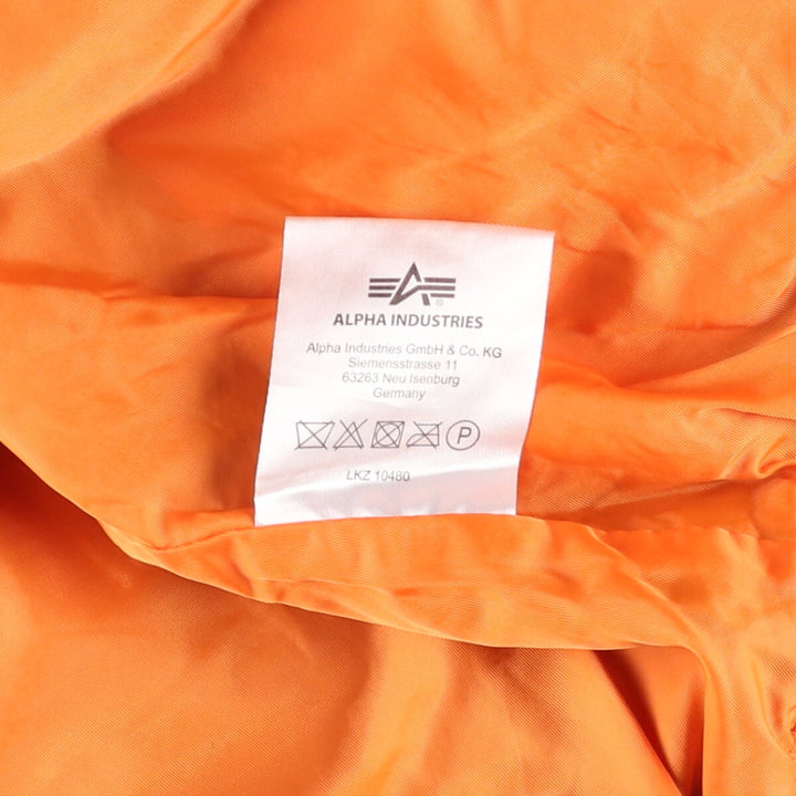 Civilian Alpha MA-1 Type Military Flight Jacket Men's M Size Nylon navy blue type Vintage Second Hand