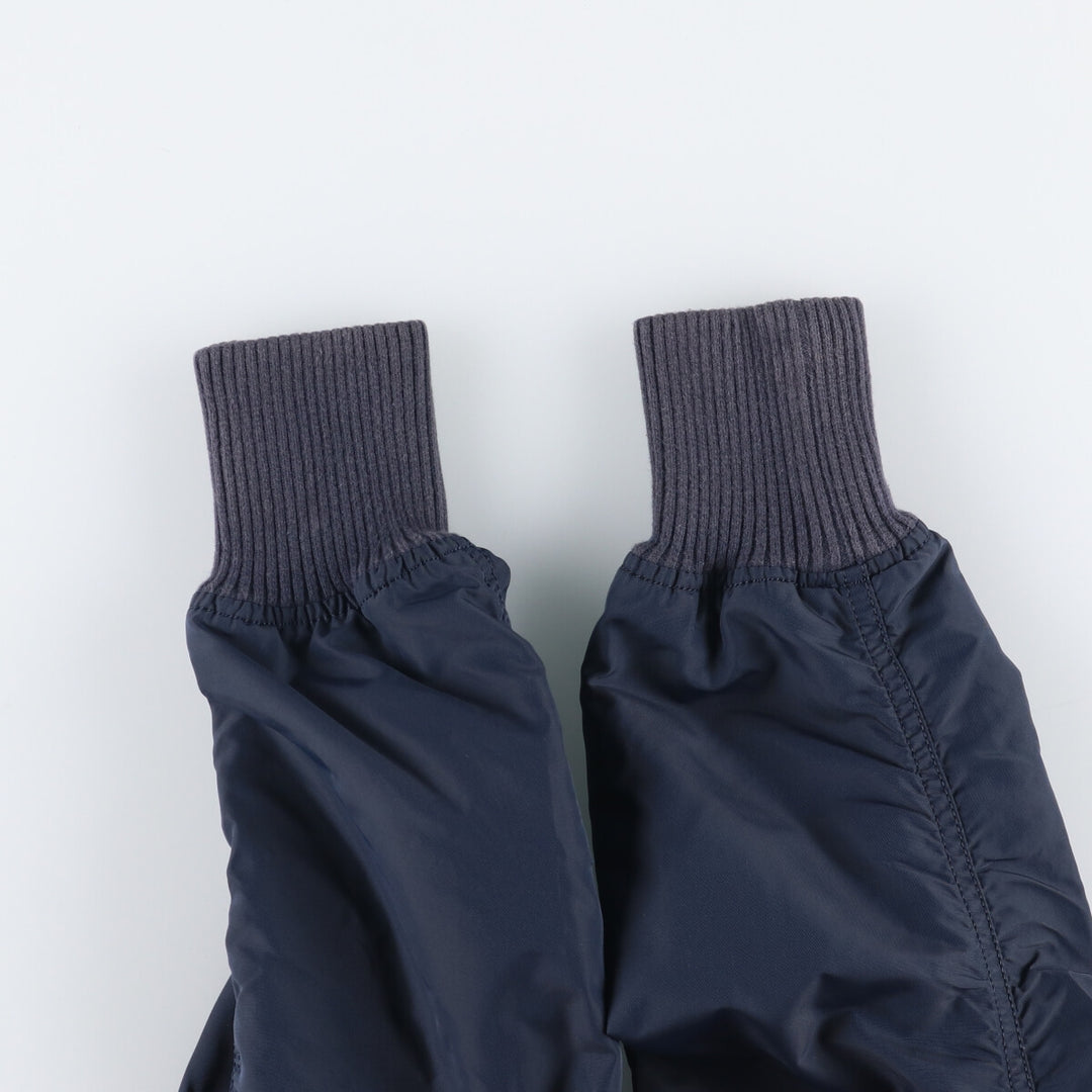 Civilian Alpha MA-1 Type Military Flight Jacket Men's M Size Nylon navy blue type Vintage Second Hand