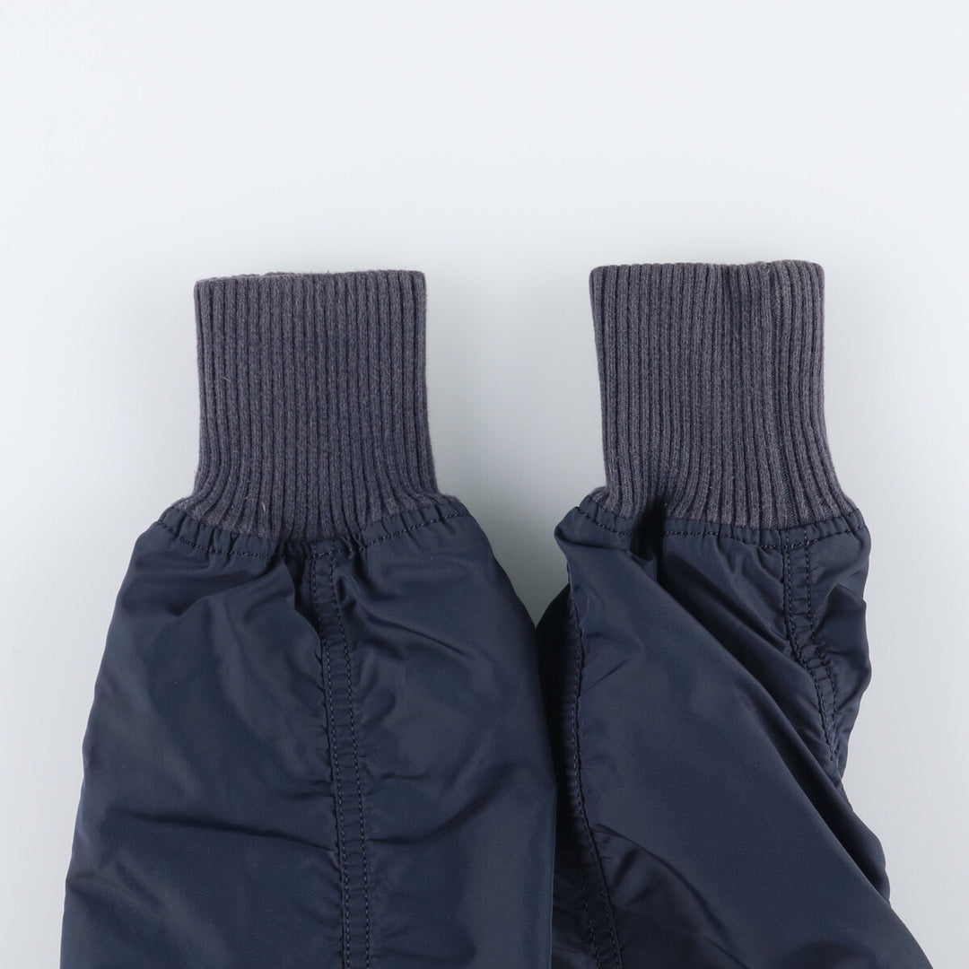 Civilian Alpha MA-1 Type Military Flight Jacket Men's M Size Nylon navy blue type Vintage Second Hand