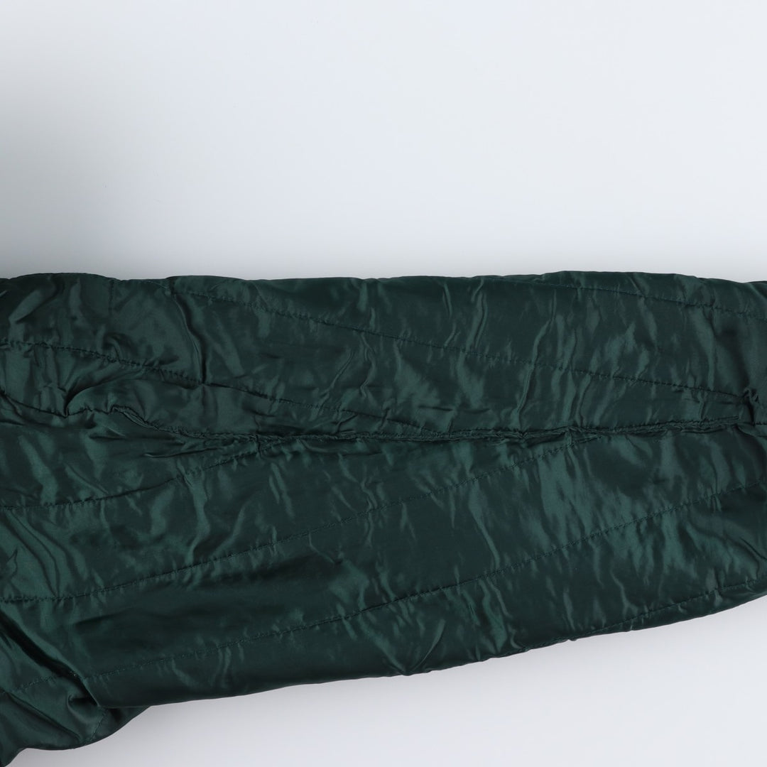 90'S YUKON TRAIL padded denim varsity jacket, men's size L, vintage cotton blue type Vintage Second Hand