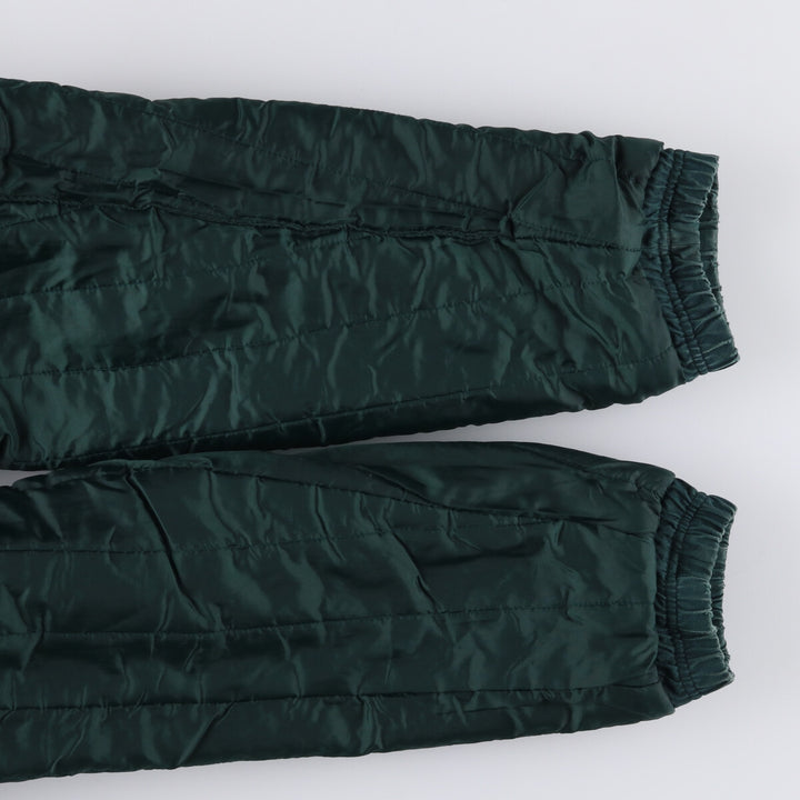 90'S YUKON TRAIL padded denim varsity jacket, men's size L, vintage cotton blue type Vintage Second Hand