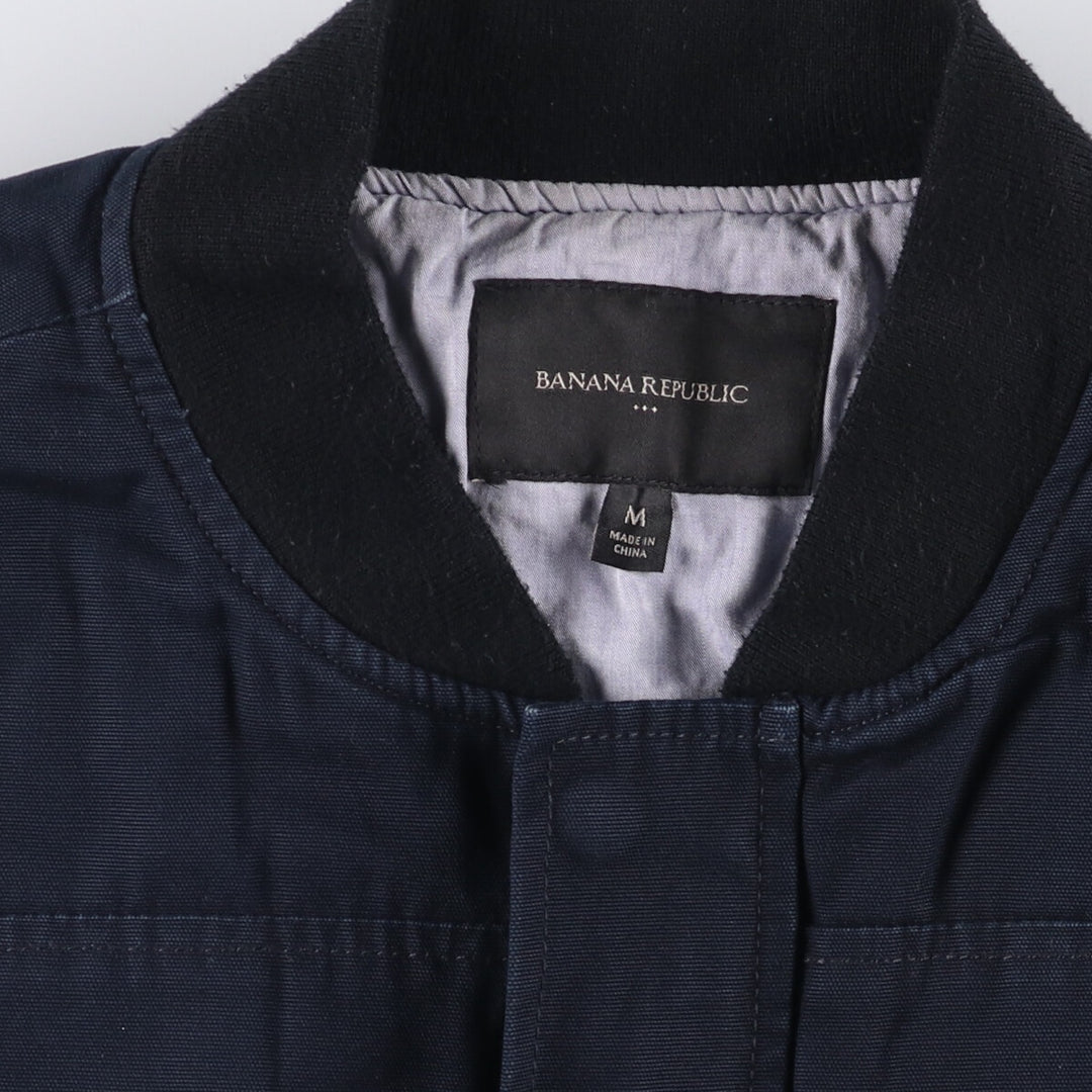 Banana Republic Padded Cotton Blouson, Men's Size M cotton navy blue type Vintage Second Hand