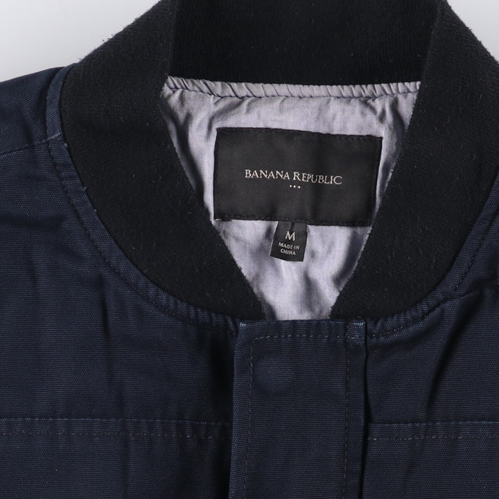 Banana Republic Padded Cotton Blouson, Men's Size M cotton navy blue type Vintage Second Hand