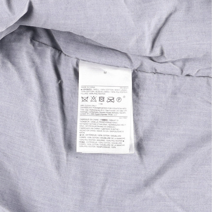 Banana Republic Padded Cotton Blouson, Men's Size M cotton navy blue type Vintage Second Hand