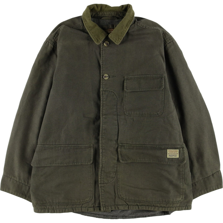 Abercrombie & Fitch Men's Padded Hunting Jacket, Size M cotton Khaki type Vintage Second Hand