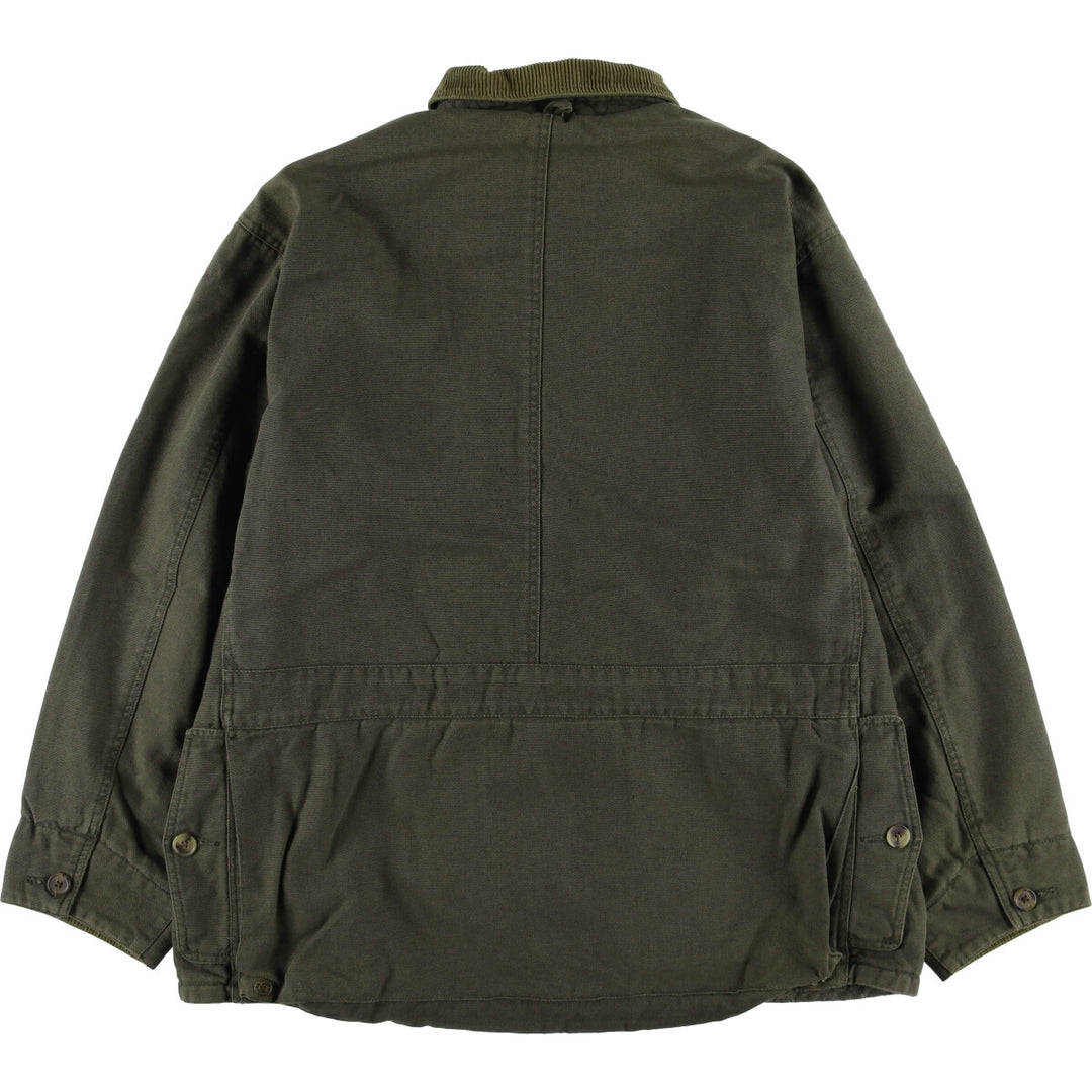 Abercrombie & Fitch Men's Padded Hunting Jacket, Size M cotton Khaki type Vintage Second Hand