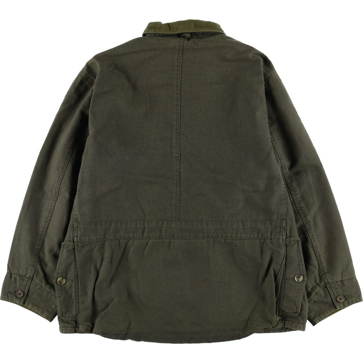 Abercrombie & Fitch Men's Padded Hunting Jacket, Size M cotton Khaki type Vintage Second Hand