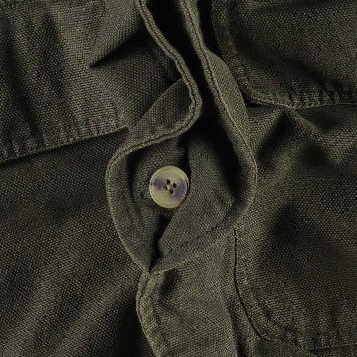 Abercrombie & Fitch Men's Padded Hunting Jacket, Size M cotton Khaki type Vintage Second Hand