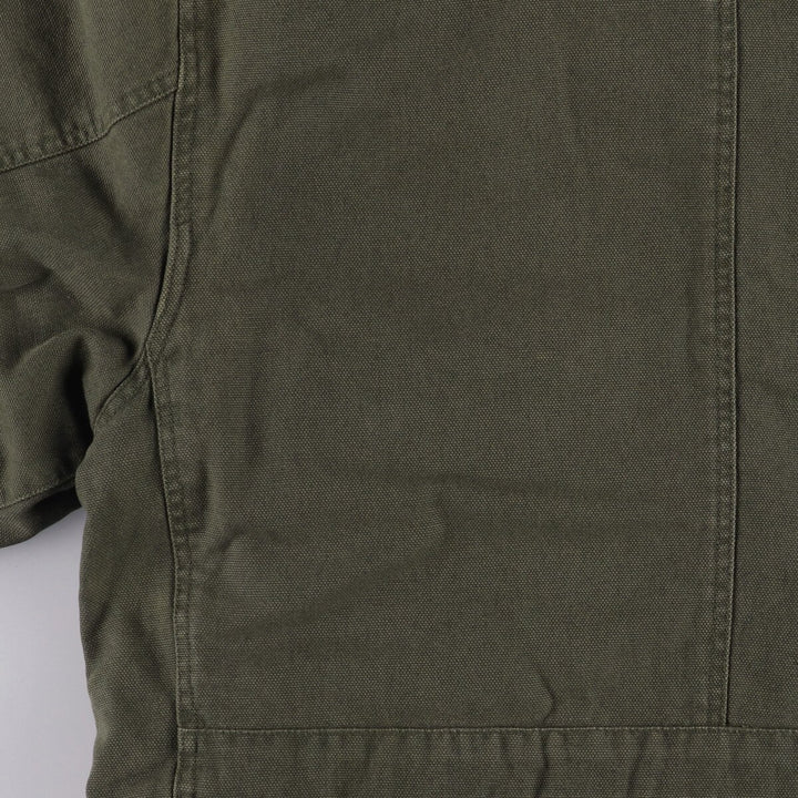 Abercrombie & Fitch Men's Padded Hunting Jacket, Size M cotton Khaki type Vintage Second Hand