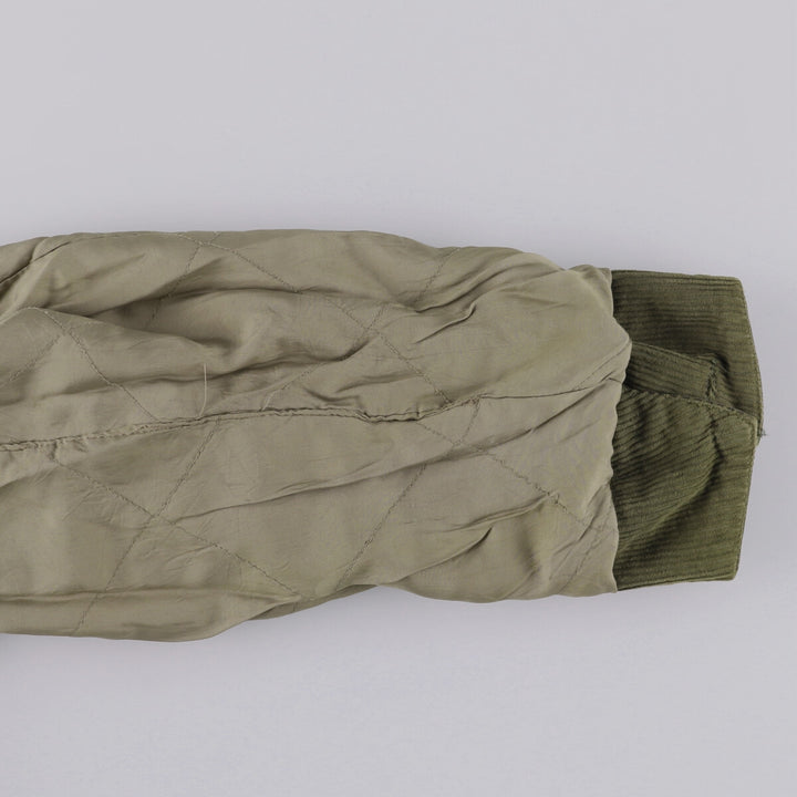 Abercrombie & Fitch Men's Padded Hunting Jacket, Size M cotton Khaki type Vintage Second Hand