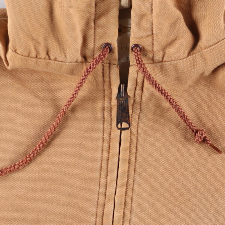 Vintage 1980'S Key Imperial Active Jacket, Duck Full-Zip Hoodie, Made in USA, Men's Size L cotton Beige type Vintage Second Hand