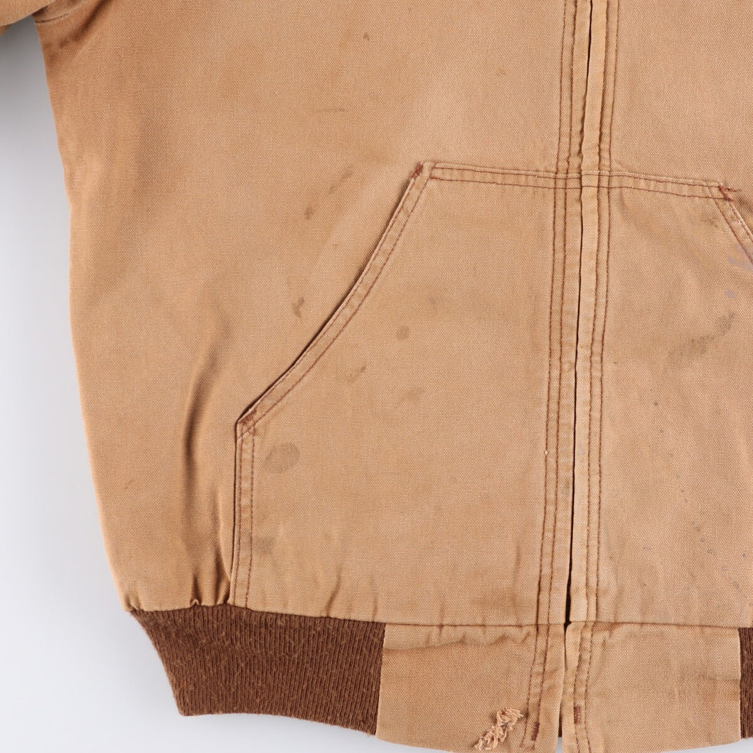 Vintage 1980'S Key Imperial Active Jacket, Duck Full-Zip Hoodie, Made in USA, Men's Size L cotton Beige type Vintage Second Hand