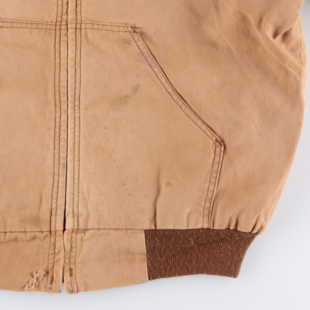 Vintage 1980'S Key Imperial Active Jacket, Duck Full-Zip Hoodie, Made in USA, Men's Size L cotton Beige type Vintage Second Hand