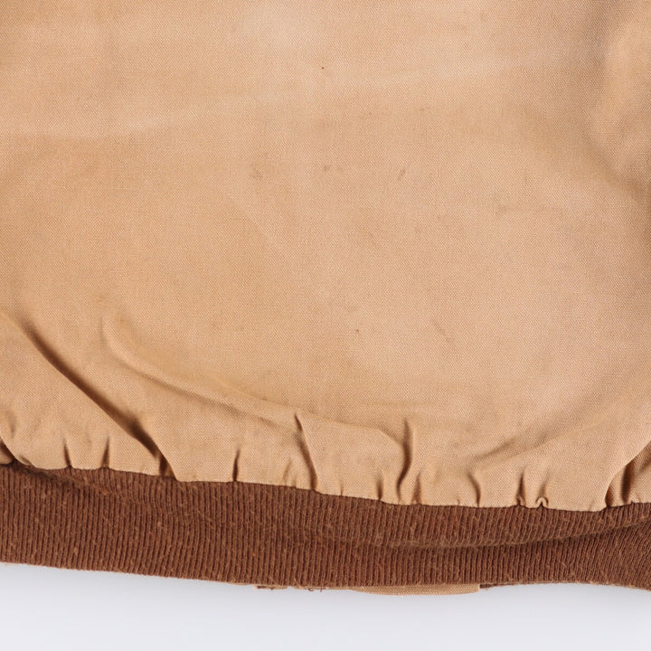 Vintage 1980'S Key Imperial Active Jacket, Duck Full-Zip Hoodie, Made in USA, Men's Size L cotton Beige type Vintage Second Hand