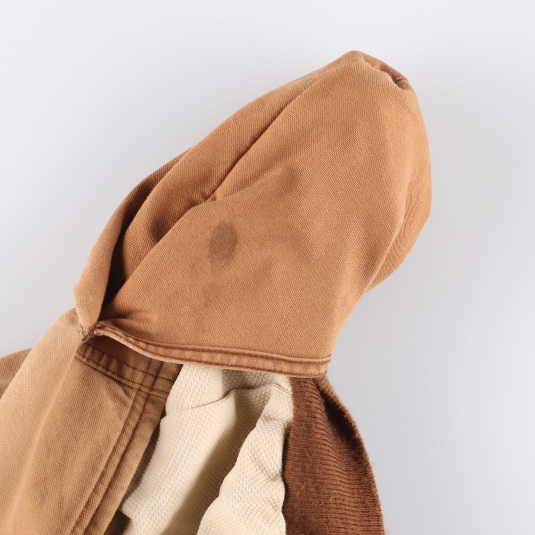 Vintage 1980'S Key Imperial Active Jacket, Duck Full-Zip Hoodie, Made in USA, Men's Size L cotton Beige type Vintage Second Hand