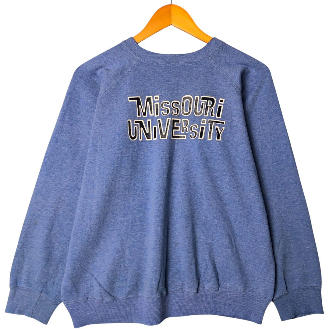 Vintage 1970'S Champion Bartag College Sweatshirt, Made in USA, X-Large, Men's XL unclear Blue type light blue Vintage Second Hand