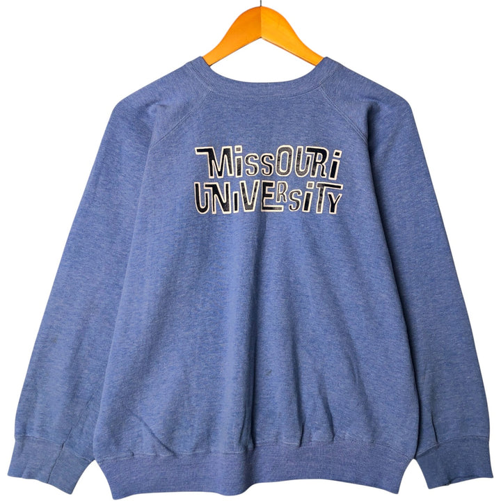 Vintage 1970'S Champion Bartag College Sweatshirt, Made in USA, X-Large, Men's XL unclear Blue type light blue Vintage Second Hand
