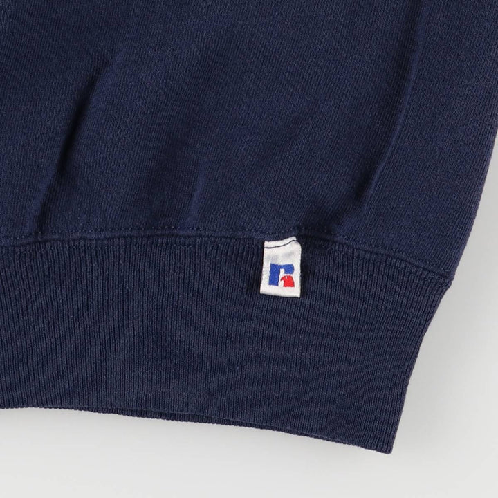 90'S Russell sweatshirt, made in USA, men's XL size, vintage cotton navy blue type Vintage Second Hand