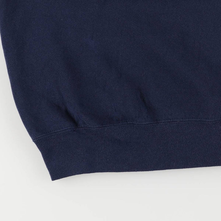 90'S Russell sweatshirt, made in USA, men's XL size, vintage cotton navy blue type Vintage Second Hand