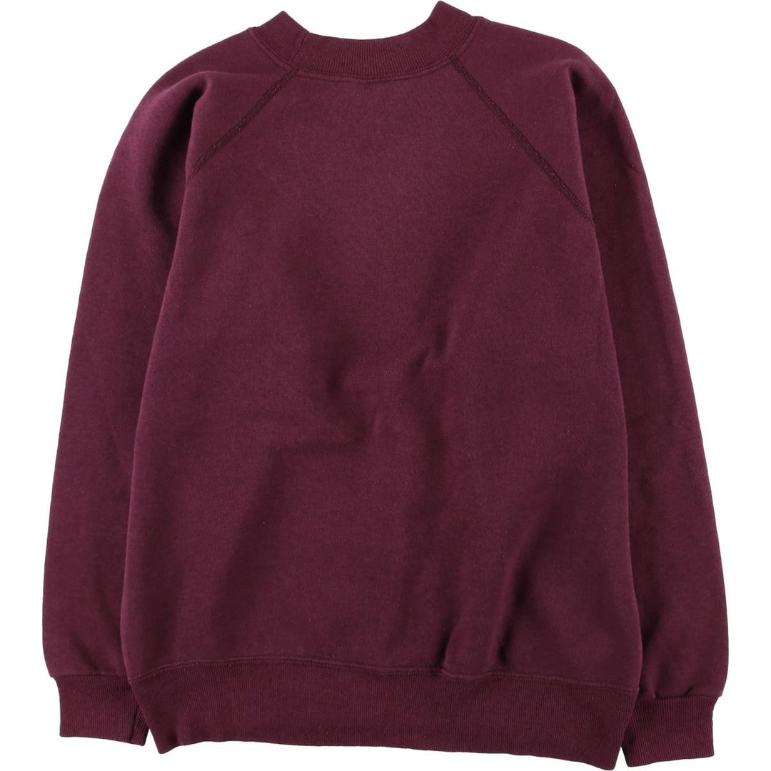 Vintage 90'S Hanes college sweatshirt, made in the USA, size M, men's cotton bordeaux Vintage Second Hand