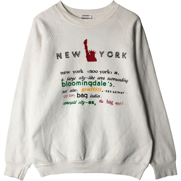 Vintage 90'S SCREEN STARS printed sweatshirt, made in the USA, size L, men's cotton white type Vintage Second Hand
