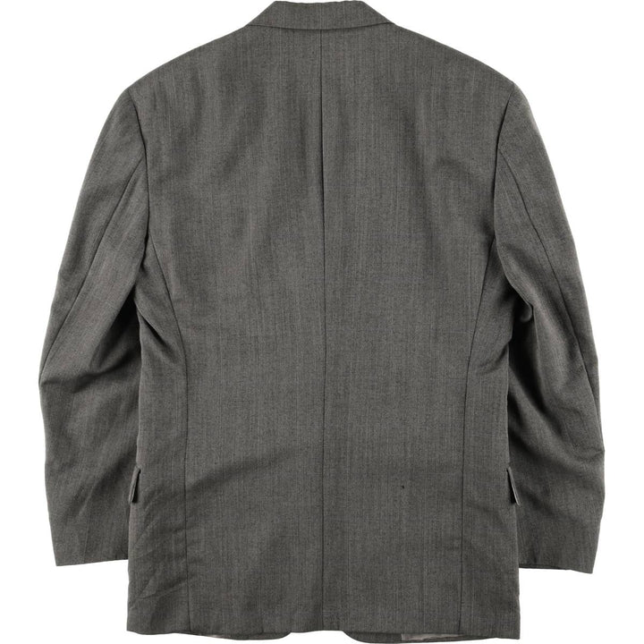90'S Christian Dior wool tailored jacket, USA made, men's size L, vintage wool gray type Vintage Second Hand