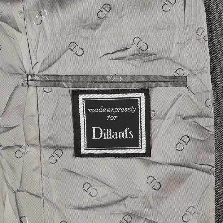 90'S Christian Dior wool tailored jacket, USA made, men's size L, vintage wool gray type Vintage Second Hand