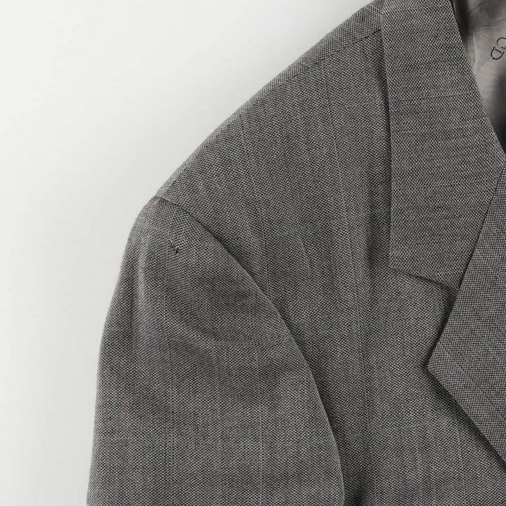90'S Christian Dior wool tailored jacket, USA made, men's size L, vintage wool gray type Vintage Second Hand
