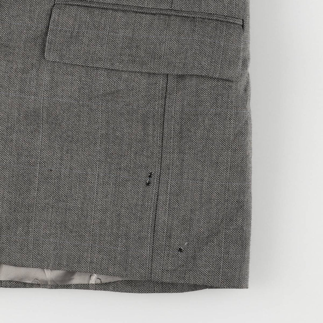 90'S Christian Dior wool tailored jacket, USA made, men's size L, vintage wool gray type Vintage Second Hand
