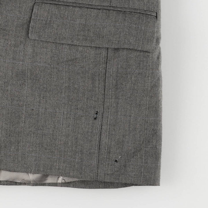 90'S Christian Dior wool tailored jacket, USA made, men's size L, vintage wool gray type Vintage Second Hand