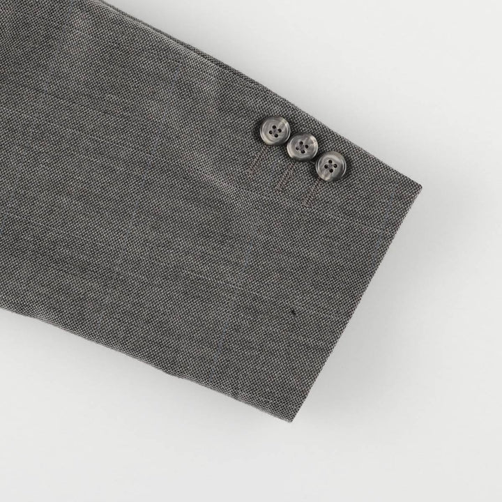 90'S Christian Dior wool tailored jacket, USA made, men's size L, vintage wool gray type Vintage Second Hand