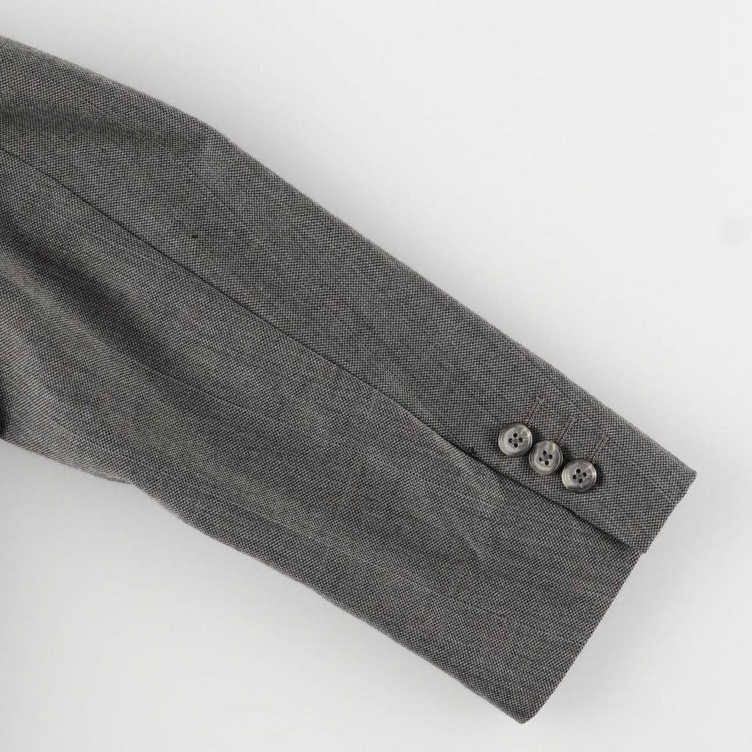 90'S Christian Dior wool tailored jacket, USA made, men's size L, vintage wool gray type Vintage Second Hand