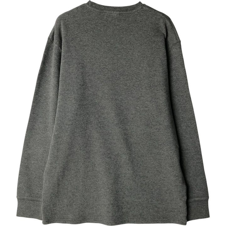 Ralph Lauren POLO RALPH LAUREN SLEEPWEAR Thermal Long T-shirt Waffle Men's XL cotton gray type Vintage Second Hand