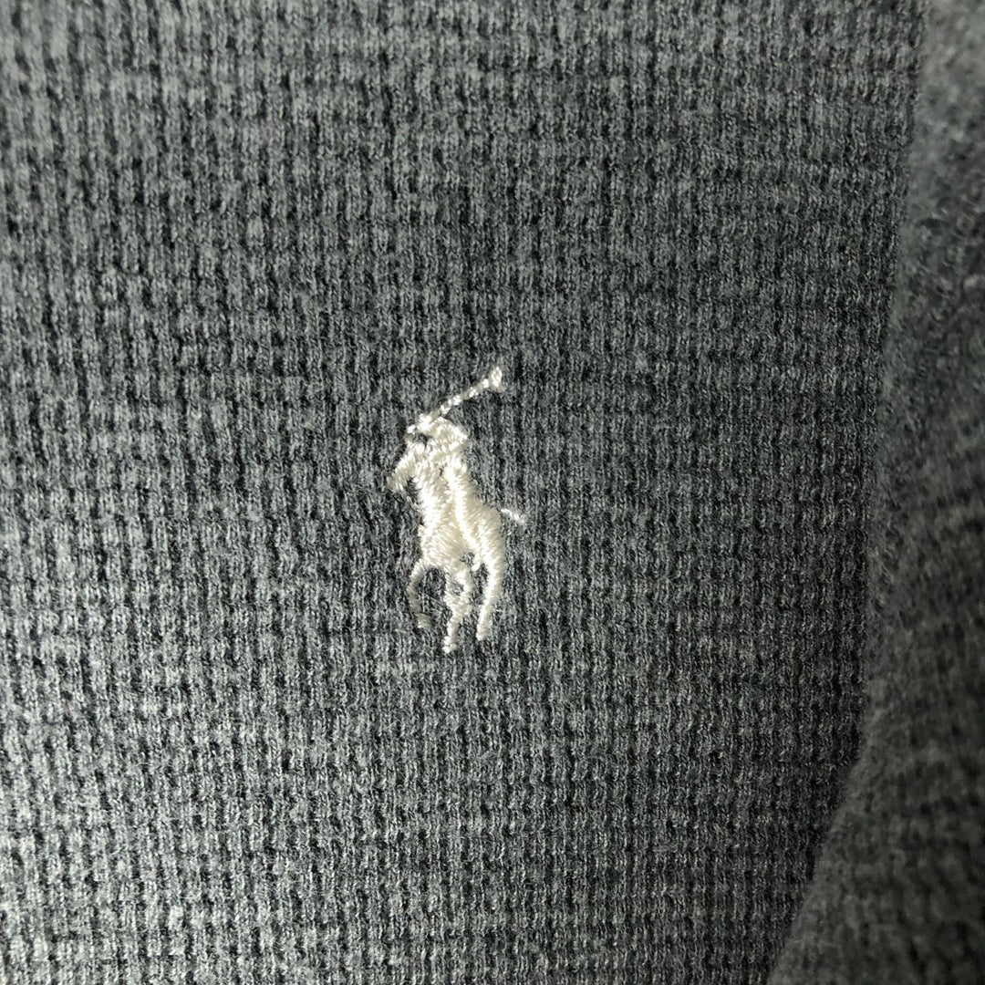 Ralph Lauren POLO RALPH LAUREN SLEEPWEAR Thermal Long T-shirt Waffle Men's XL cotton gray type Vintage Second Hand
