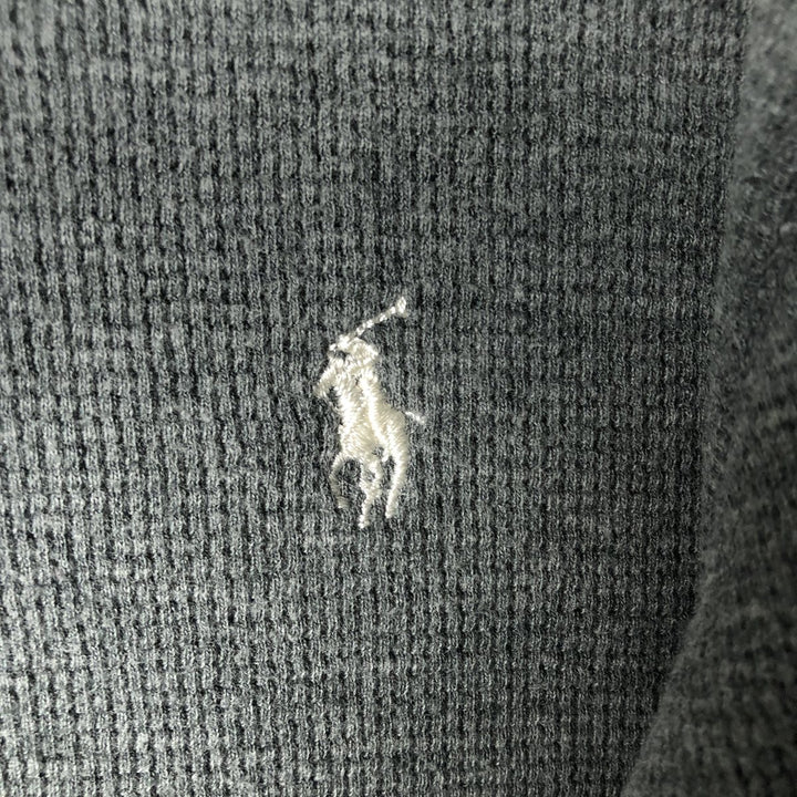 Ralph Lauren POLO RALPH LAUREN SLEEPWEAR Thermal Long T-shirt Waffle Men's XL cotton gray type Vintage Second Hand