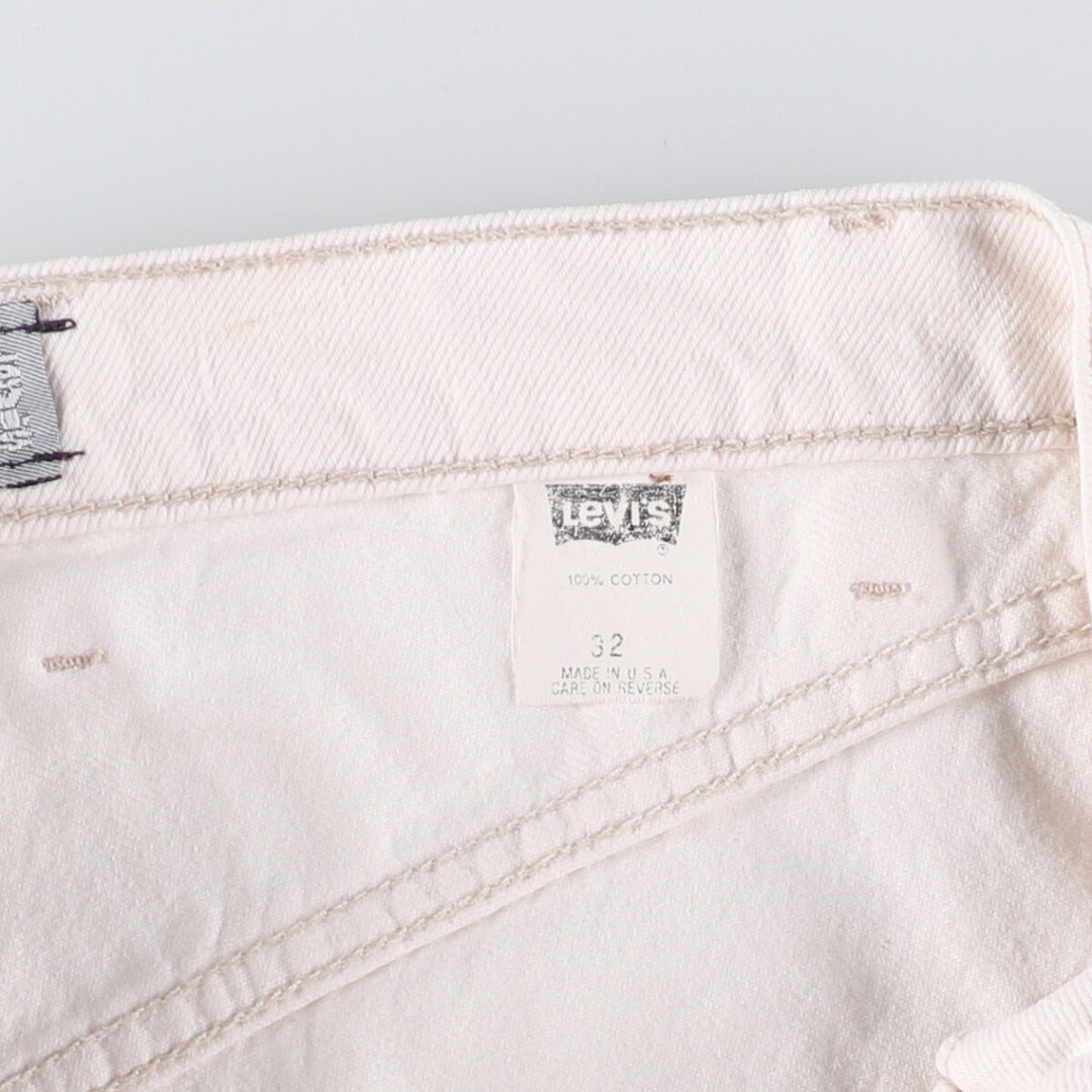 Vintage Levi's Silver Tab Loose Denim Shorts, Half Pants, Made in USA, Men's Size W31 cotton white type Vintage Second Hand