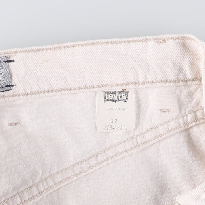 Vintage Levi's Silver Tab Loose Denim Shorts, Half Pants, Made in USA, Men's Size W31 cotton white type Vintage Second Hand