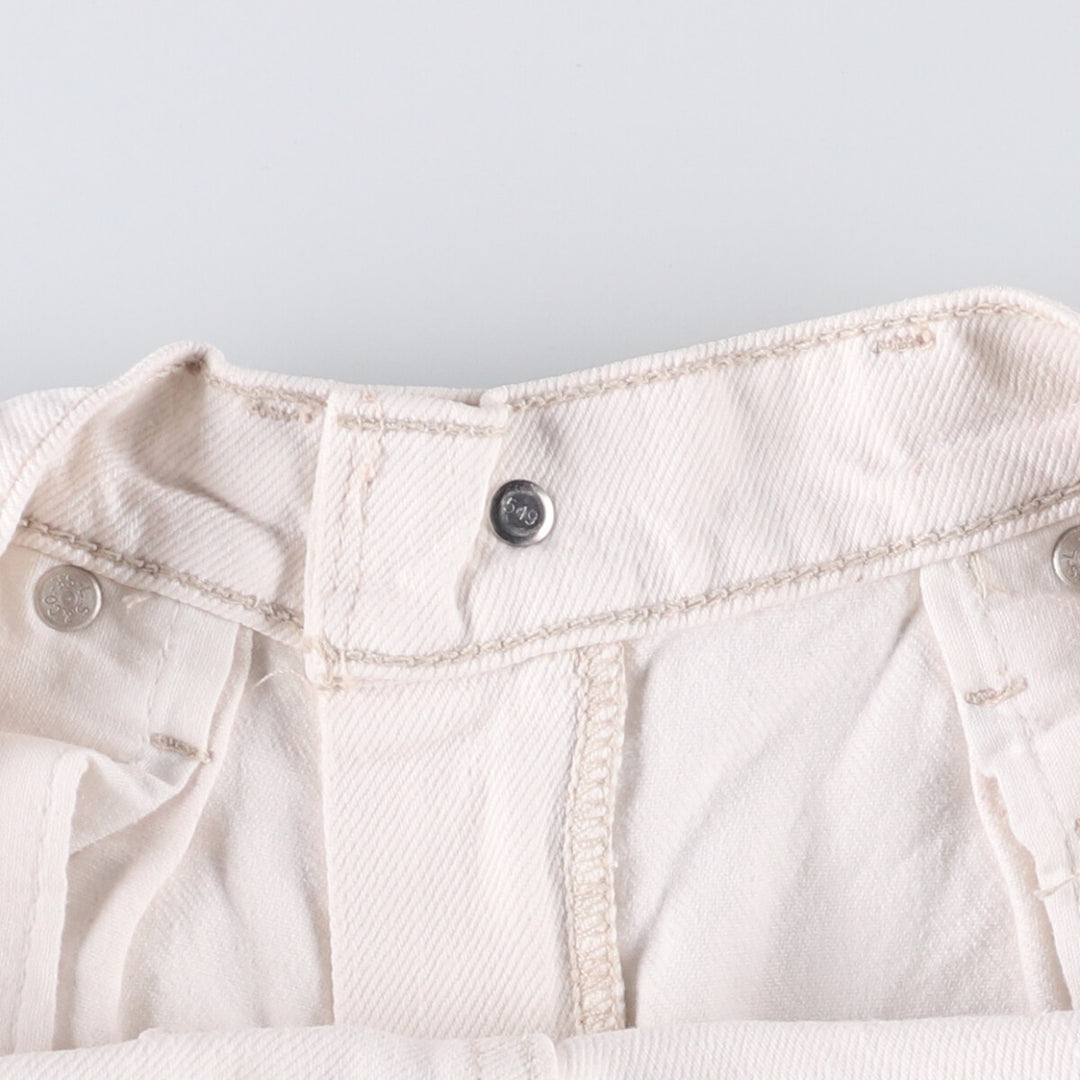 Vintage Levi's Silver Tab Loose Denim Shorts, Half Pants, Made in USA, Men's Size W31 cotton white type Vintage Second Hand