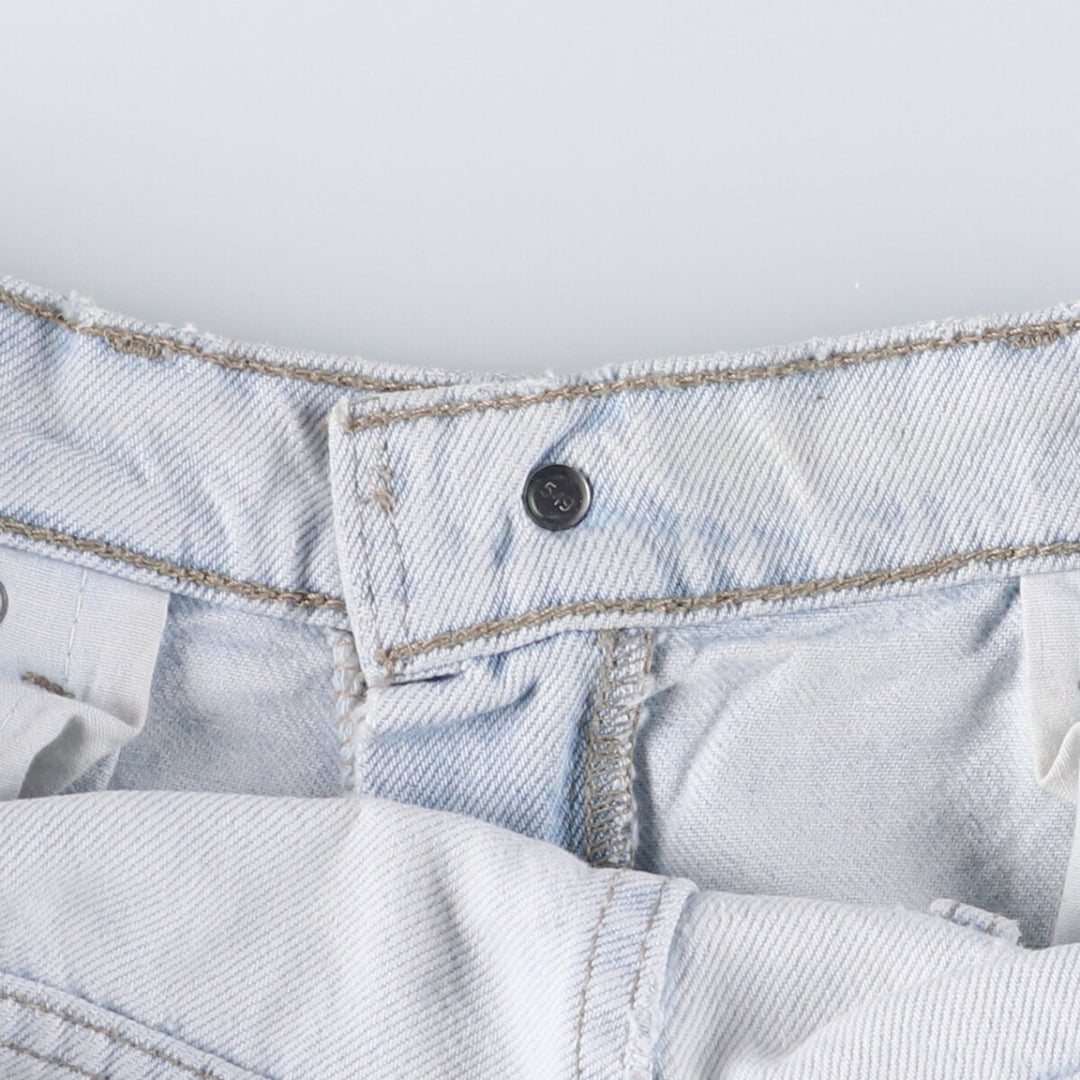 90'S Vintage Levi's Silver Tab Loose Denim Shorts, Made in USA, Men's Size 34 cotton Blue type light blue Vintage Second Hand