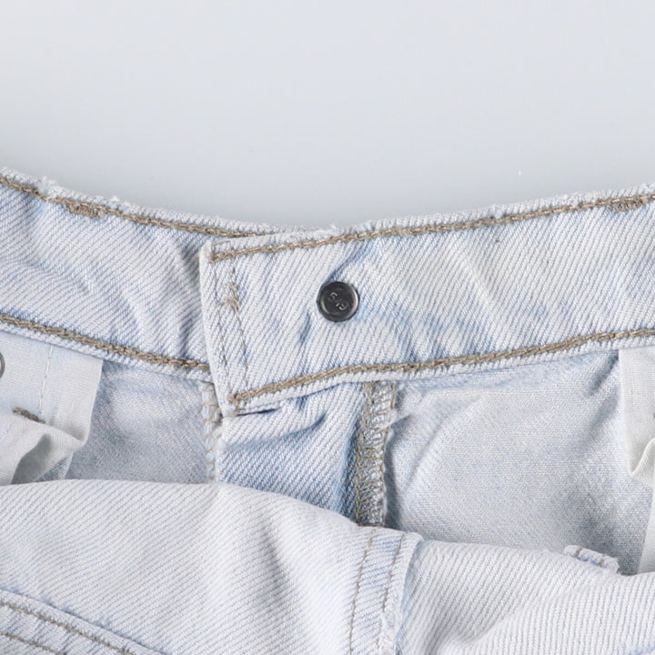 90'S Vintage Levi's Silver Tab Loose Denim Shorts, Made in USA, Men's Size 34 cotton Blue type light blue Vintage Second Hand