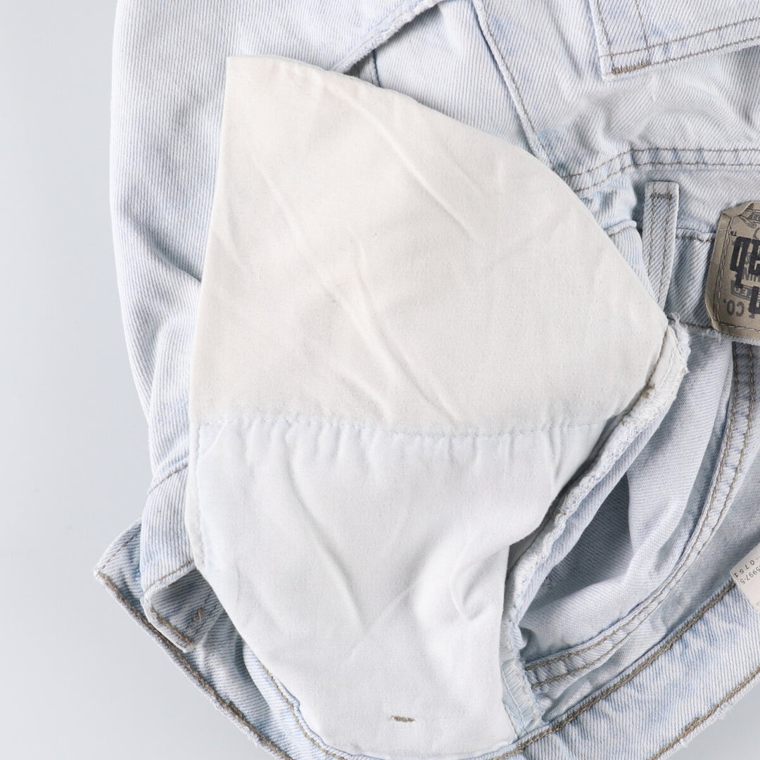 90'S Vintage Levi's Silver Tab Loose Denim Shorts, Made in USA, Men's Size 34 cotton Blue type light blue Vintage Second Hand