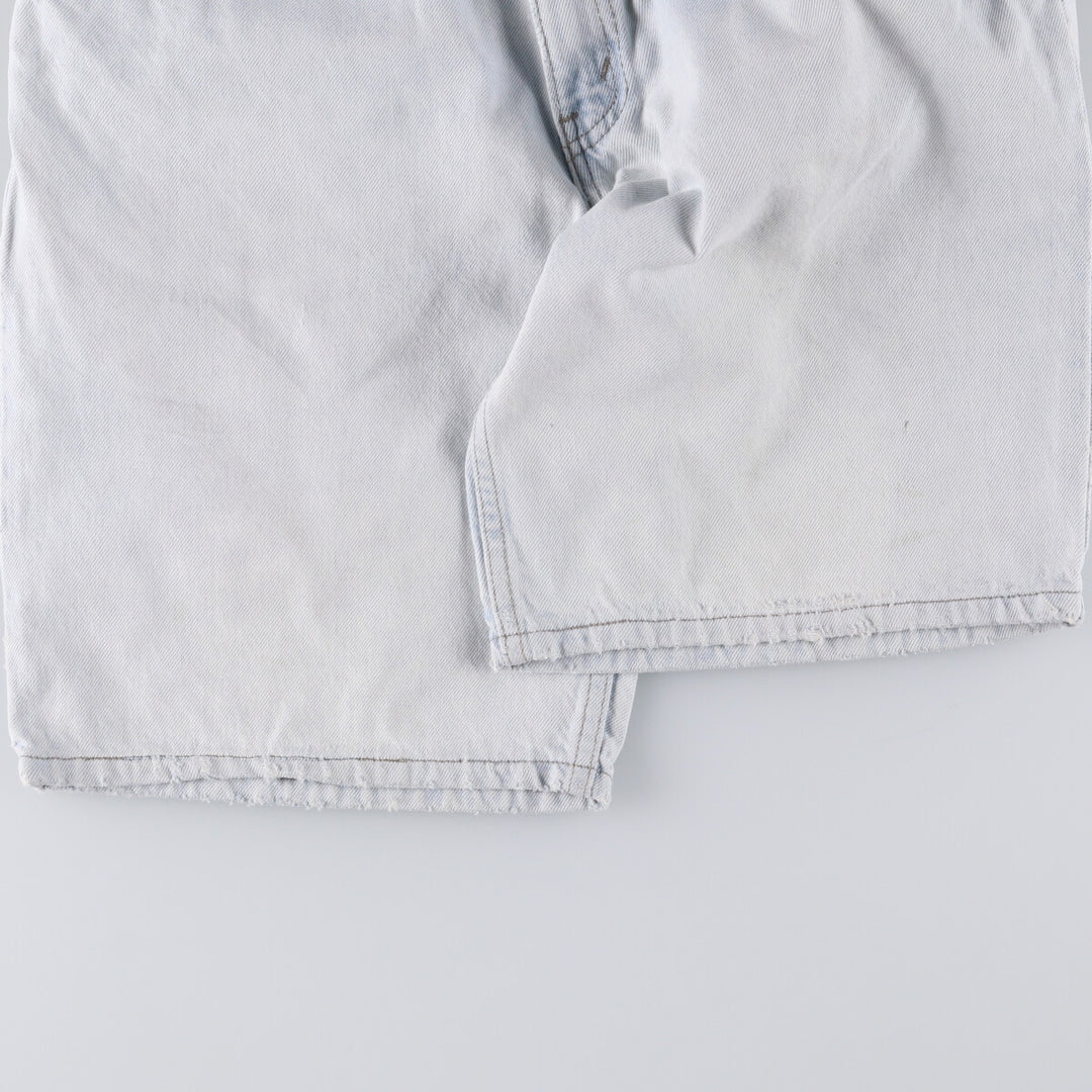 90'S Vintage Levi's Silver Tab Loose Denim Shorts, Made in USA, Men's Size 34 cotton Blue type light blue Vintage Second Hand