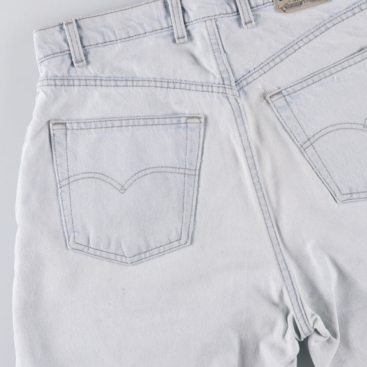 90'S Vintage Levi's Silver Tab Loose Denim Shorts, Made in USA, Men's Size 34 cotton Blue type light blue Vintage Second Hand