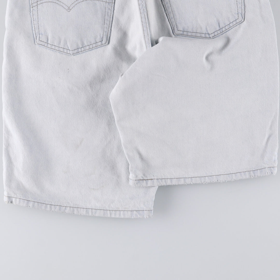 90'S Vintage Levi's Silver Tab Loose Denim Shorts, Made in USA, Men's Size 34 cotton Blue type light blue Vintage Second Hand