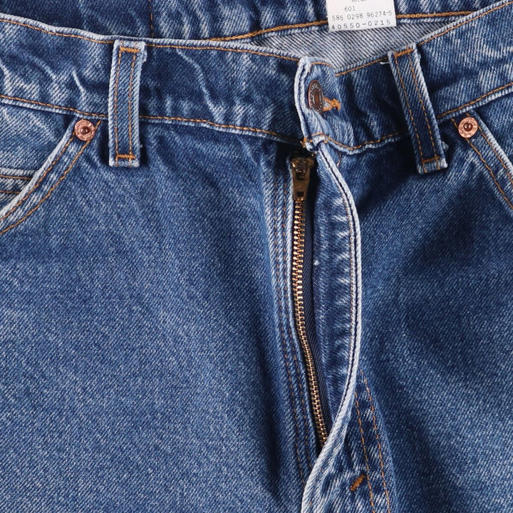 90'S Levi's 550 Relaxed Fit Orange Tab Denim Shorts Made in USA Men's W36 Vintage cotton blue type Vintage Second Hand