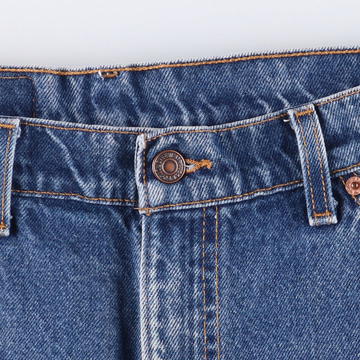 90'S Levi's 550 Relaxed Fit Orange Tab Denim Shorts Made in USA Men's W36 Vintage cotton blue type Vintage Second Hand